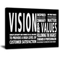 thumbnail image 1 of Vision & Values Office Wall Art - Motivational Office Canvas Wall Decor Inspirational Entrepreneur Business Quotes Wall Art Modern Office Large Paintings Artwork, 1 of 1