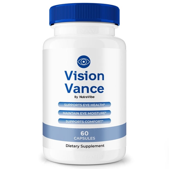 Vision Vance Capsules Daily Eye Care with Original Blend to Support Visual Wellness, Eye Comfort & Vision | Just 2 Gentle, Easy-to-Swallow Pills (60 Capsules)