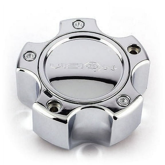 Vision C375-5CDOC 5 Lug Deep Open & Closed Wheel Center Cap - Chrome