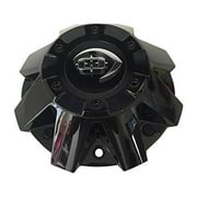 Vision Wheel 8 Lug 420 Locker Center Hub Cap Glossy Black C420GB-8 Also 413 422