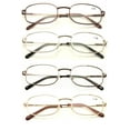 Vision World Eyewear Rectangular Lightweight Metal Frame Reading ...