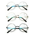 thumbnail image 1 of Vision World Eyewear Round Metal Reading Glasses with Spring Hinges, 3 Pair, 1 of 3