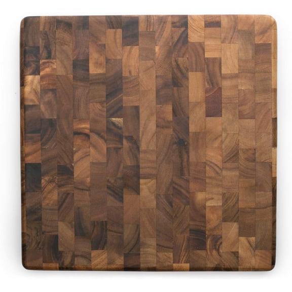 Vision's Square Carolina Chopping Board, Acacia Wood, Chef's Board, 12X8 Inches