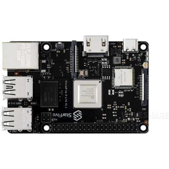 VisionFive 2 Lite RISC-V Single Board Computer, JH-7110S Quad-Core Processor with 3D GPU, Linux Development Board for IoT, AIoT, DIY Maker Projects SKU-33081