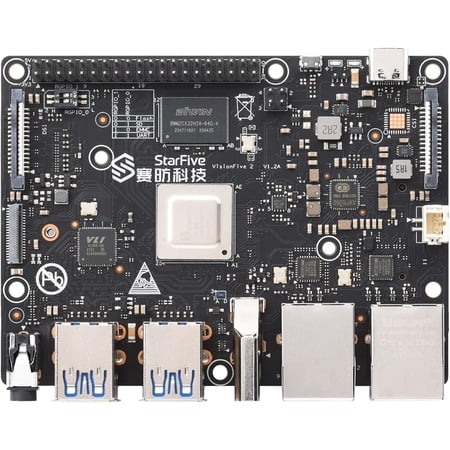 VisionFive2 RISC-V Single Board Computer, StarFive JH7110 Processor with Integrated 3D GPU, 8GB Memory, Without WiFi Module