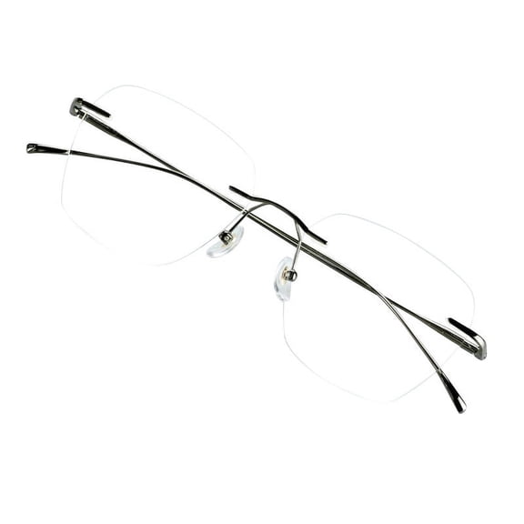 VisionGlobal Anti-Glare Blue Light Blocking Eyeglasses (Frameless, No Magnification)