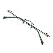 VisionGlobal Anti-Glare Blue Light Blocking Eyeglasses Frameless, No Magnification