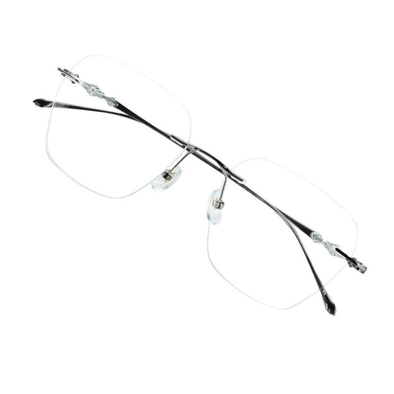 VisionGlobal Anti-Glare Blue Light Blocking Eyeglasses (Frameless, No Magnification)