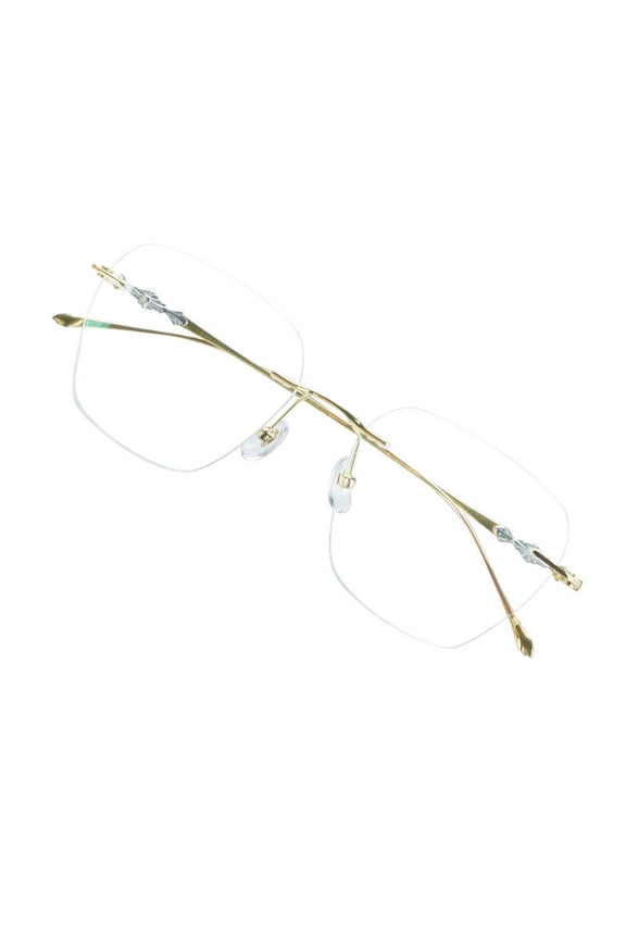 Anti-Glare Blue Light Blocking Eyeglasses (Frameless, No Magnification)