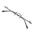 thumbnail image 1 of VisionGlobal Metal Readers for men/women Blue Light Blocking,Hand-set Diamond Fashion Square Glasses (Black Clear, +2.00 Magnification), 1 of 5