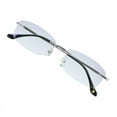 thumbnail image 1 of VisionGlobal Pure Titanium Frame for men/women Blue Light Blocking,Hand-set Diamond Fashion Glasses (Sliver Grey, 3.50 Magnification), 1 of 5
