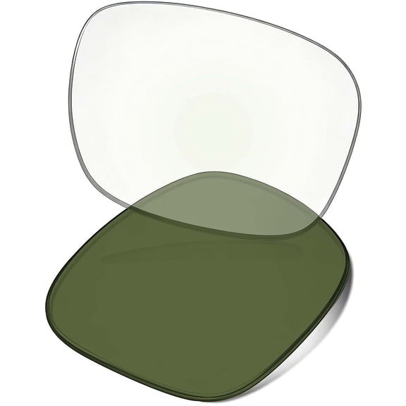 VisionGlobal Replacement Lenses for Ray-Ban Meta RW7002 (49mm), Photochromic Green, Blue Light Blocking Sunglass Lenses