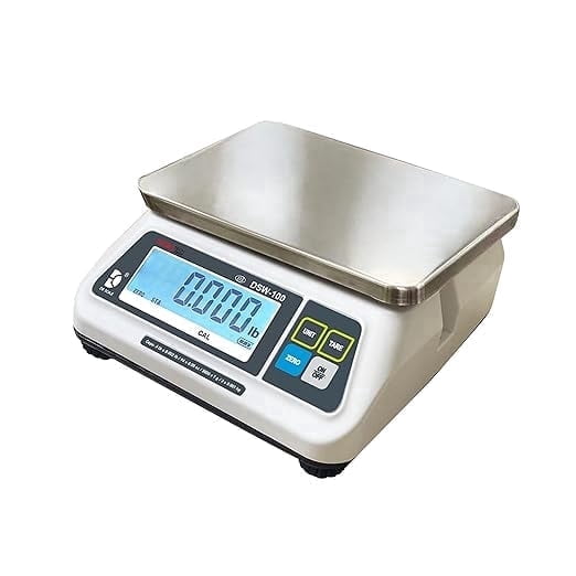 VisionTechShop DSW-100 Portion Food Scale with Single LCD Display, Stainless Steel Platter, 30lb Capacity, 0.01lb Readability, Lb/Oz/Kg/g Switchable, NTEP COC #22-007, NSF Certified
