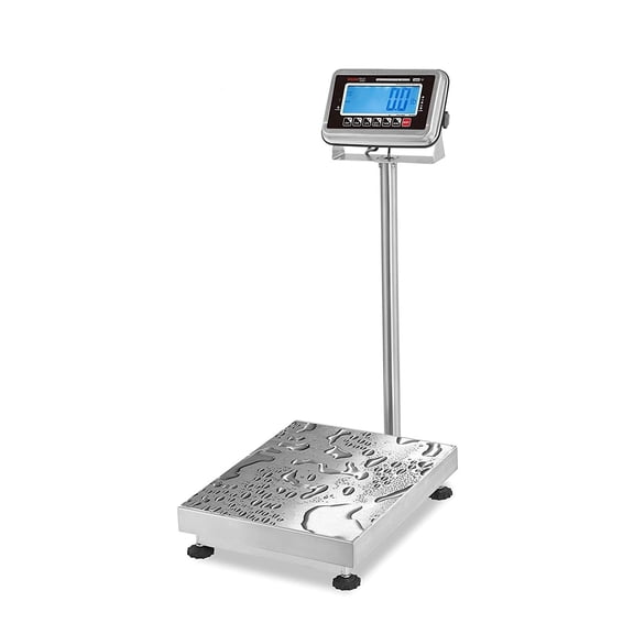 VisionTechShop TBWS-500 Washdown Stainless Steel Bench Scale, Lb/Kg/Oz Switchable, 500lb Capacity, 0.1lb Readability, NTEP Legal for Trade
