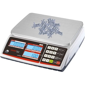 VisionTechShop TVC-60 Counting Scale for Parts and Coins, Lb/Kg Switchable, 60lb Capacity, 0.002lb Readability