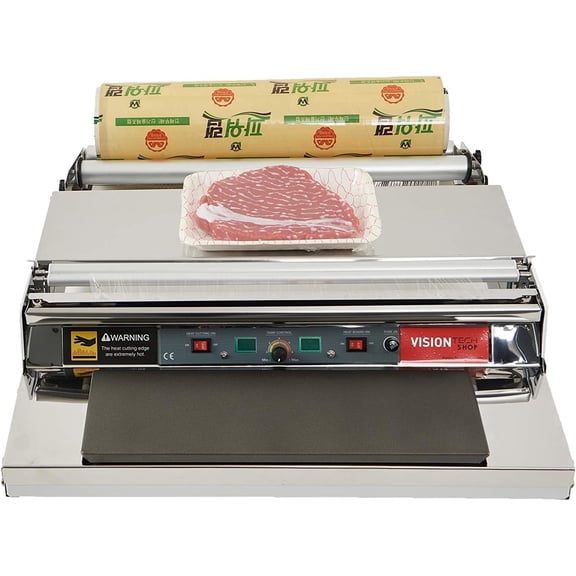 VisionTechShop VTH-500, 20 Inch / 500 mm Hand Wrapping Machine Film Wrapper for Food Packaging, Large Tray, MADE IN KOREA