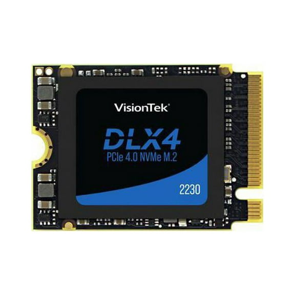 VisionTek DLX4 1 TB Solid State Drive - M.2 2230 Internal - PCI Express NVMe (PCI Express NVMe 4.0 x4) - Desktop PC Device Supported - 500 TB TBW - 5200 MB/s Maximum Read Transfer Rate - 256-bit AE...