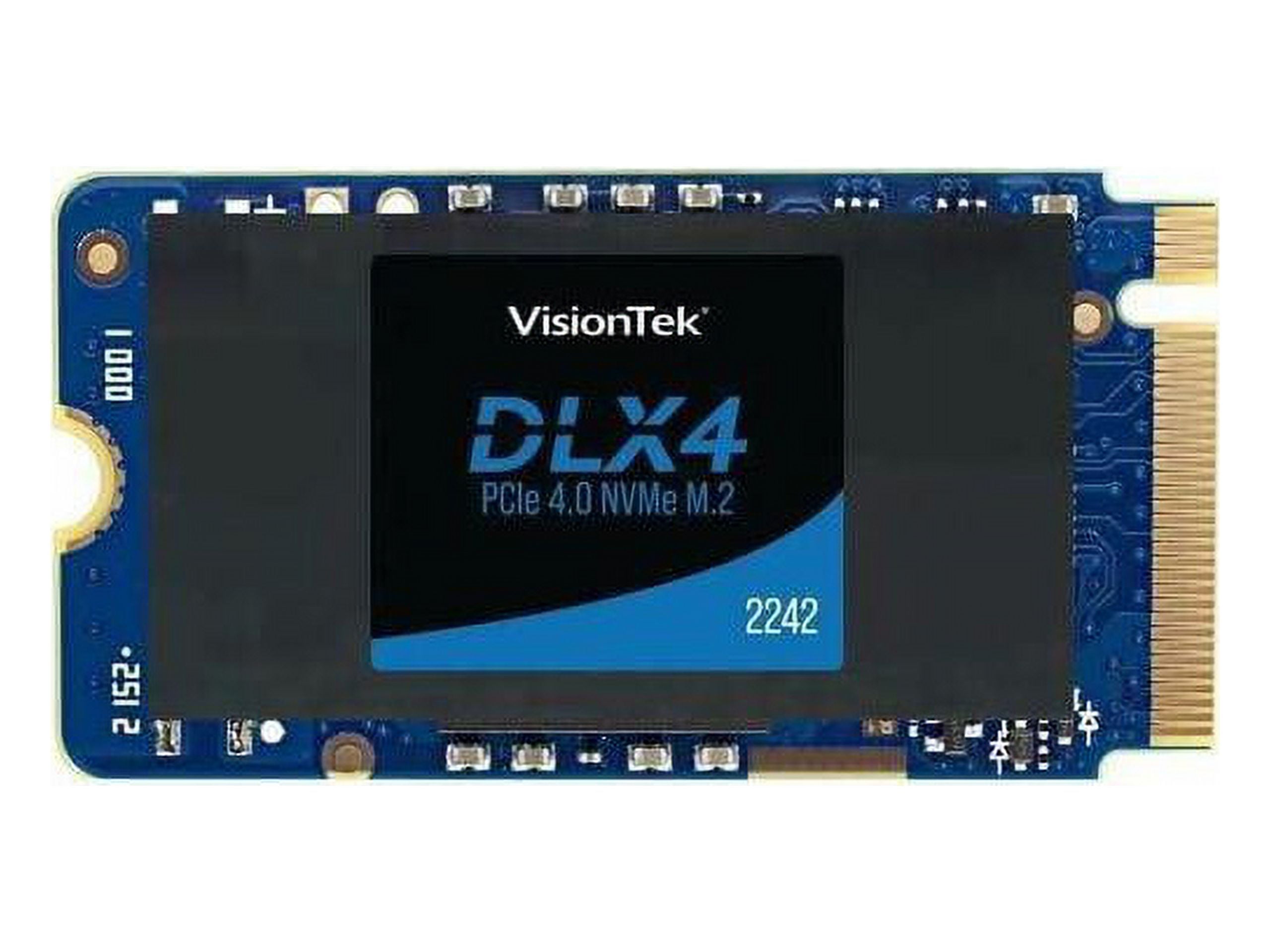VisionTek DLX4 512 GB Solid State Drive - M.2 2242 Internal - PCI Express NVMe (PCI Express NVMe 4.0 x4) - Desktop PC Device Supported - 250 TB TBW - 4725 MB/s Maximum Read Transfer Rate - 256-bit ...