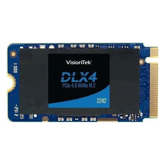 VisionTek DLX4 512 GB Solid State Drive - M.2 2242 Internal - PCI Express NVMe (PCI Express NVMe 4.0 x4) - Desktop PC Device Supported - 250 TB TBW - 4725 MB/s Maximum Read Transfer Rate - 256-bit ...