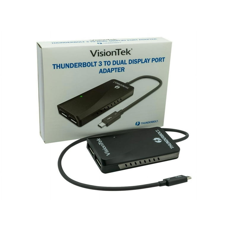 VisionTek Thunderbolt to Dual DisplayPort Active Adapter(M/F