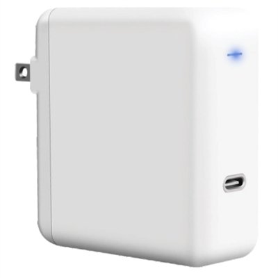 VisionTek USB-C 61W Quick Charge Plug - 120 V AC, 230 V AC Input - 3.6 V DC/3 A, 5 V DC, 6.5 V DC, 9 V DC, 12 V DC, 15 V DC, 20 V DC Output