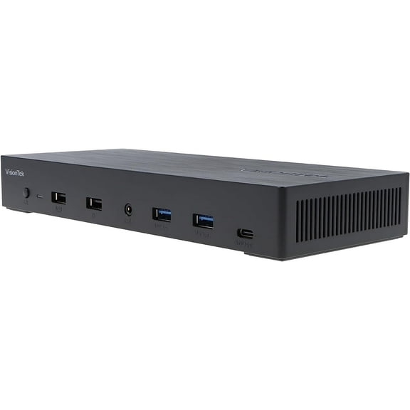 VisionTek VT4950 KVM 100W USB-C Docking Station Dual Host, Black