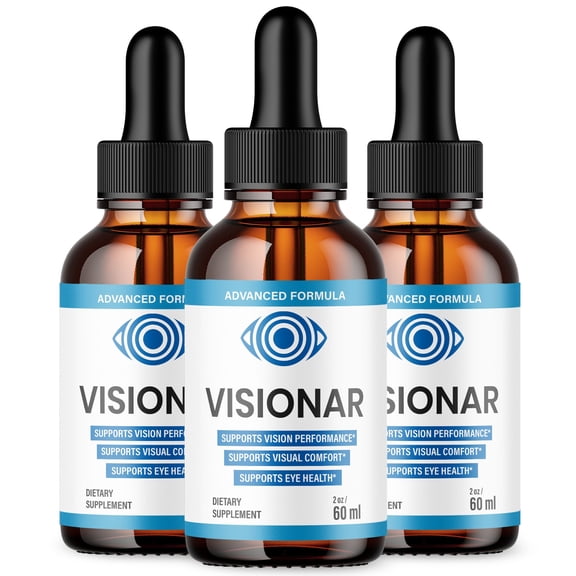 Visionar Vision Support Drops Advanced Formula Eye Health Supplement 90 Servings