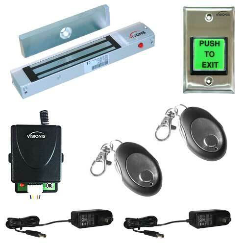 Visionis Maglock 300lbs Access Control Security with Wireless Receiver ...