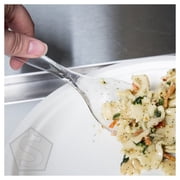 Visions 10 Clear Disposable Plastic Serving Fork - 72/Case