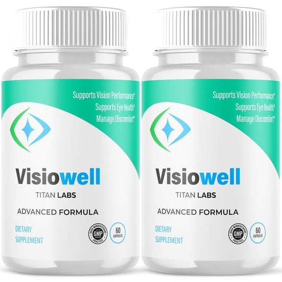Visiowell Advanced Formula Eye Health Supplement Pills for Vision Care Visio Well 120 Capsules
