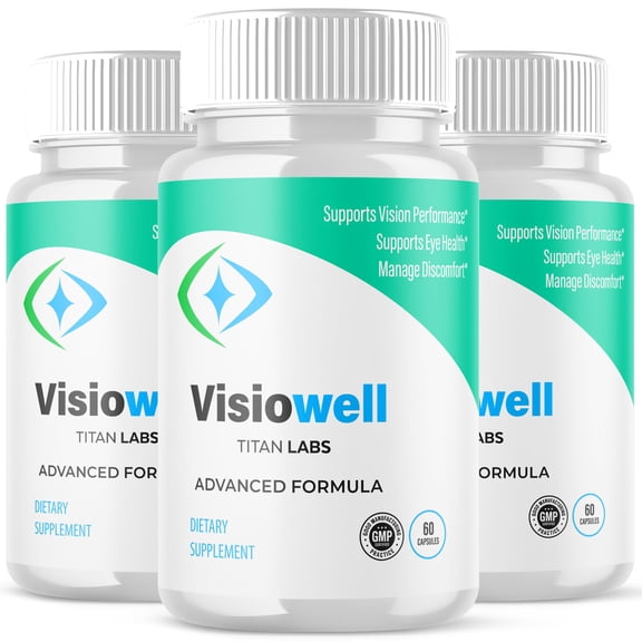 Visiowell Advanced Formula Eye Health Supplement Pills for Vision Care Visio Well 180 Capsules