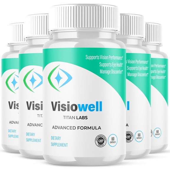 Visiowell Advanced Formula Eye Health Supplement Pills for Vision Care Visio Well 300 Capsules