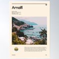 thumbnail image 1 of Visit Amalfi, Italy (Travel Poster) Poster Wall Art, Modern Wall Decor For Living Room Bedroom, 8x12 UNFRAMED, 1 of 3