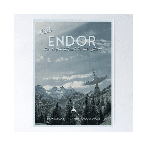 Visit Endor Poster Home Decor Office Wall Art Living Room Decor
