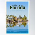 thumbnail image 1 of Visit Florida Poster Wall Art, Modern Wall Decor For Living Room Bedroom, 24x36 UNFRAMED, 1 of 2