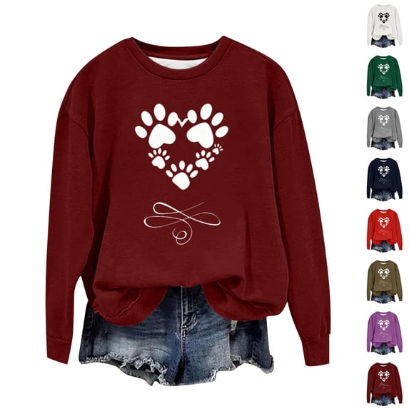 Visit the JURANMO Store Hoodless Sweatshirts Women Snowflake Graphic Long Sleeve Crew Neck Pullover Sweatshirt Regular Fit Casual Tops Christmas Clothes Green S