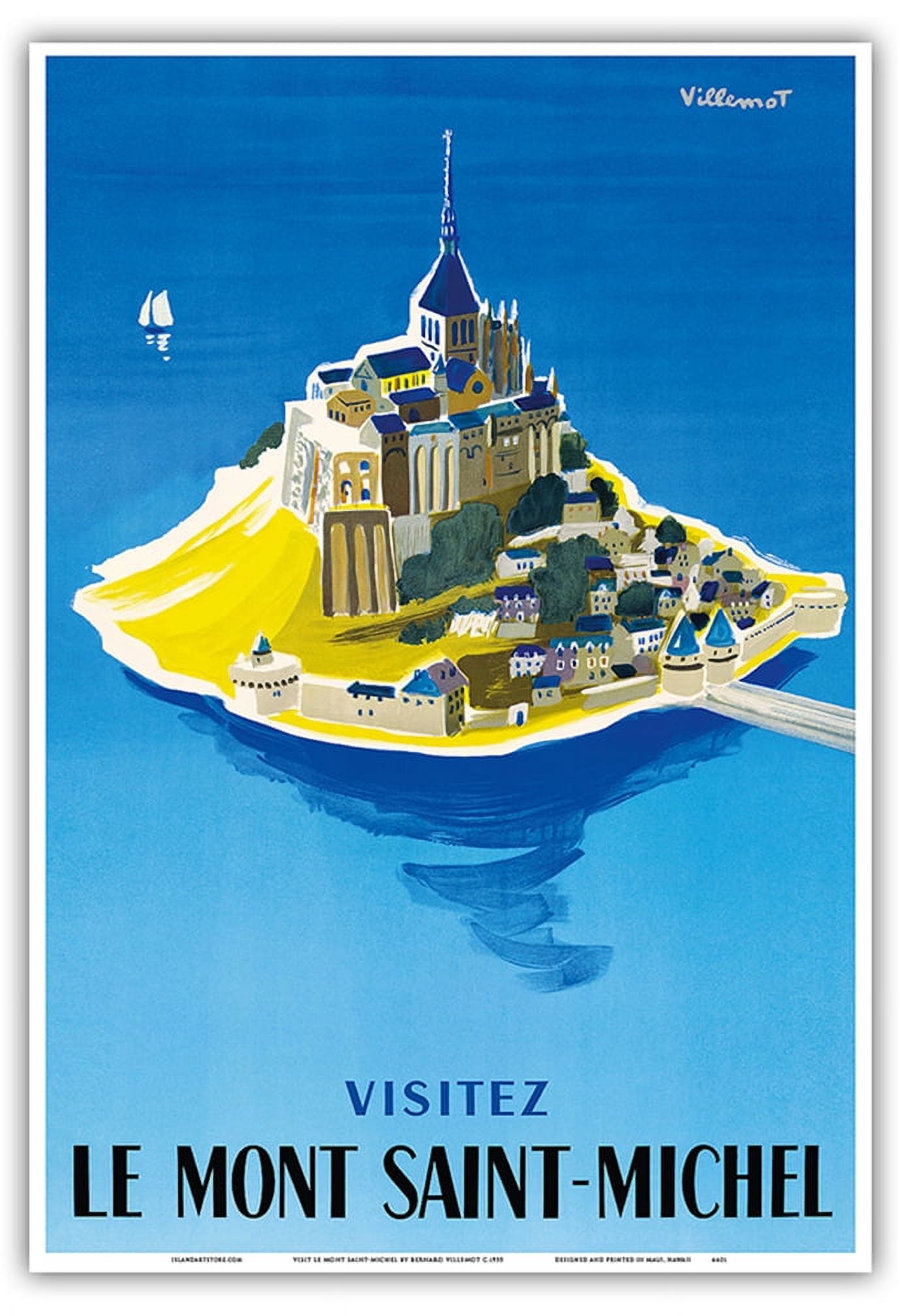 Mont Saint-Michel - Albarelus as art print or hand painted oil