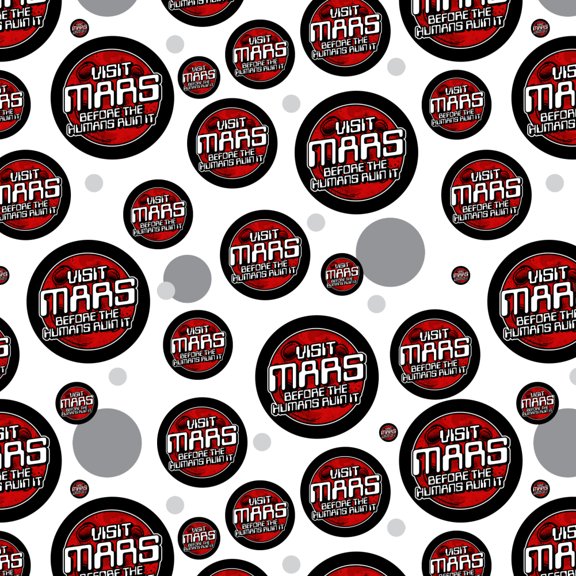 Visit Mars Before the Humans Ruin It Red Planet Funny Humor Premium Gift Wrap Wrapping Paper Roll