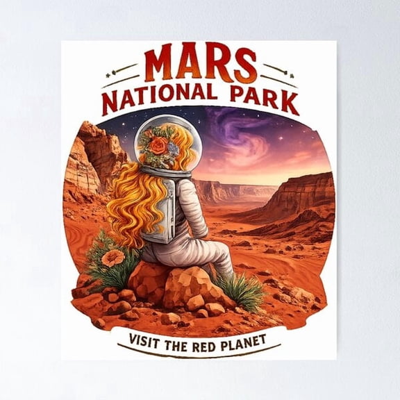 Visit Mars National Park Poster , Poster Print Only