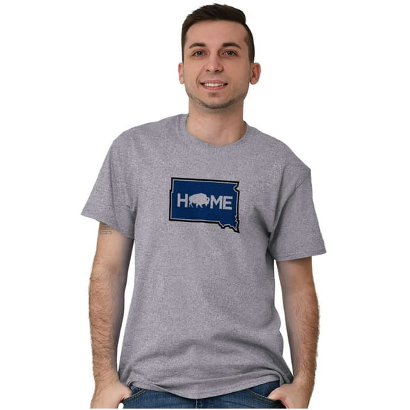 Visit South Dakota Home State Travel Men's Graphic T Shirt Tees Brisco Brands L