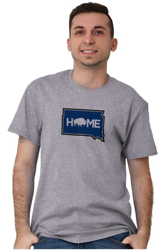 Visit South Dakota Home State Travel Men's Graphic T Shirt Tees Brisco Brands L