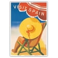 thumbnail image 1 of Visit Spain - Cala Ratjada Mallorca Resort - Vintage Travel Poster by Marcias Jose Morell c.1930s - Master Art Print (Unframed) 13in x 19in, 1 of 4