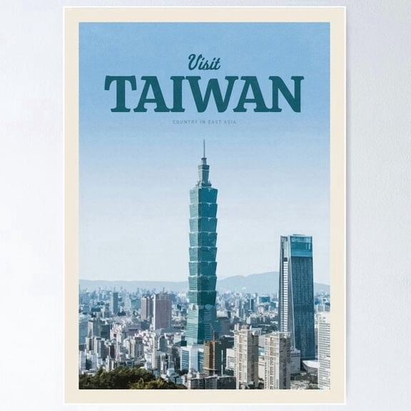Visit Taiwan Poster , Poster Print Only