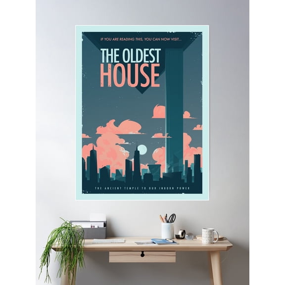 Visit The Bureau Poster Wall Art, Modern Wall Decor For Living Room Bedroom, 12x18 UNFRAMED