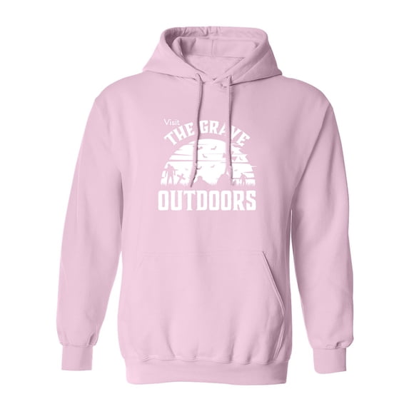 Visit The Grave Outdoors Adult Hooded Sweatshirt