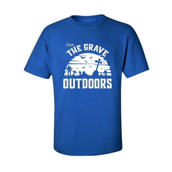 Visit The Grave Outdoors Adult Short Sleeve T-shirt
