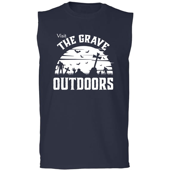 Visit The Grave Outdoors Adult Sleeveless Tee