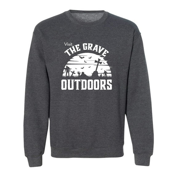 Visit The Grave Outdoors Crewneck Sweatshirt