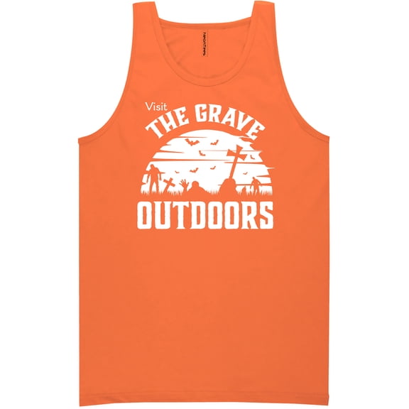 Visit The Grave Outdoors Neon Tank Top