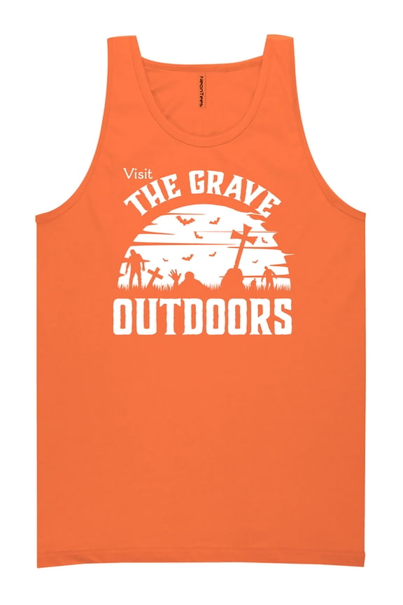 Visit The Grave Outdoors Neon Tank Top